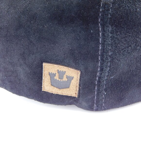 Goorin Bros Black Suede Flat Cap Newboy Cap Cabbie | Large | VGUC - Picture 8 of 11